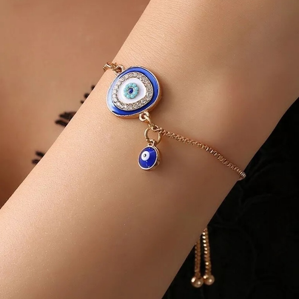 🧿Evil Eye Bolo Style Bracelet